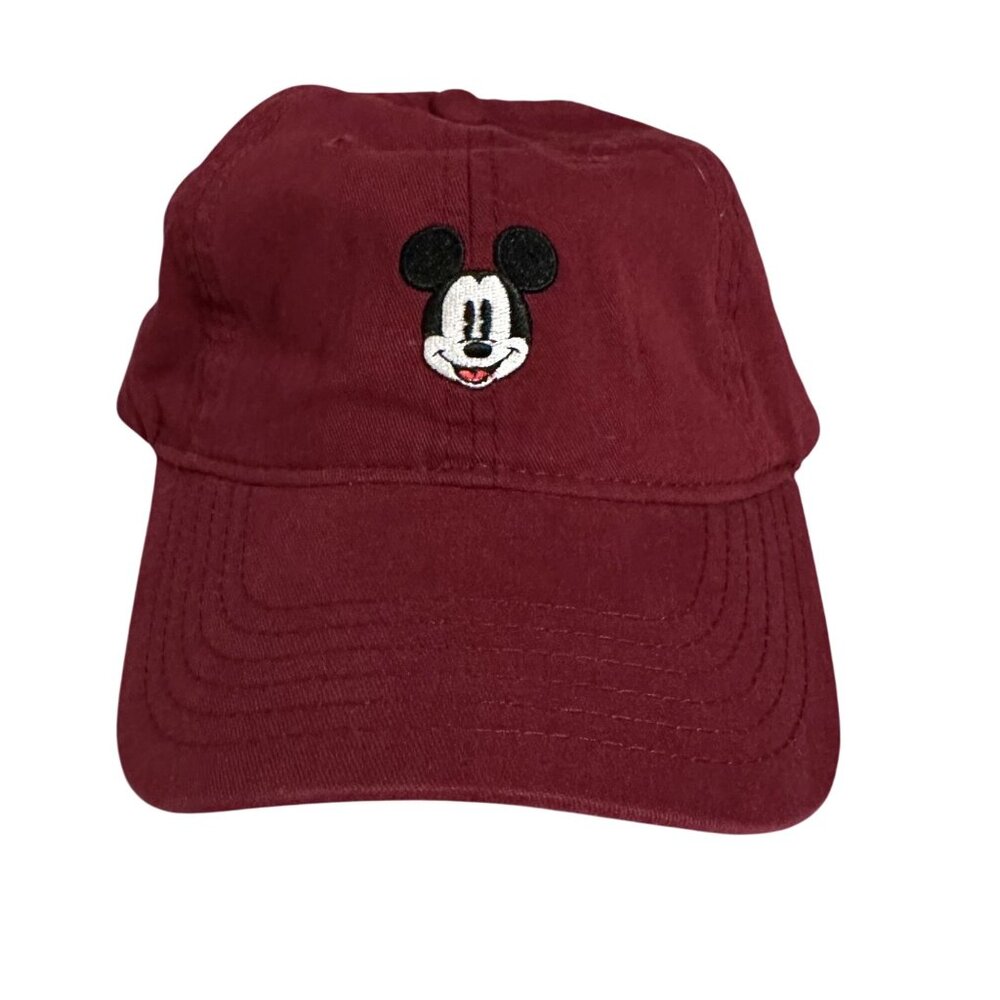 Disney Mickey Mouse Logo Ball Cap Adjustable Buckle Hat Embroidered Logo GC